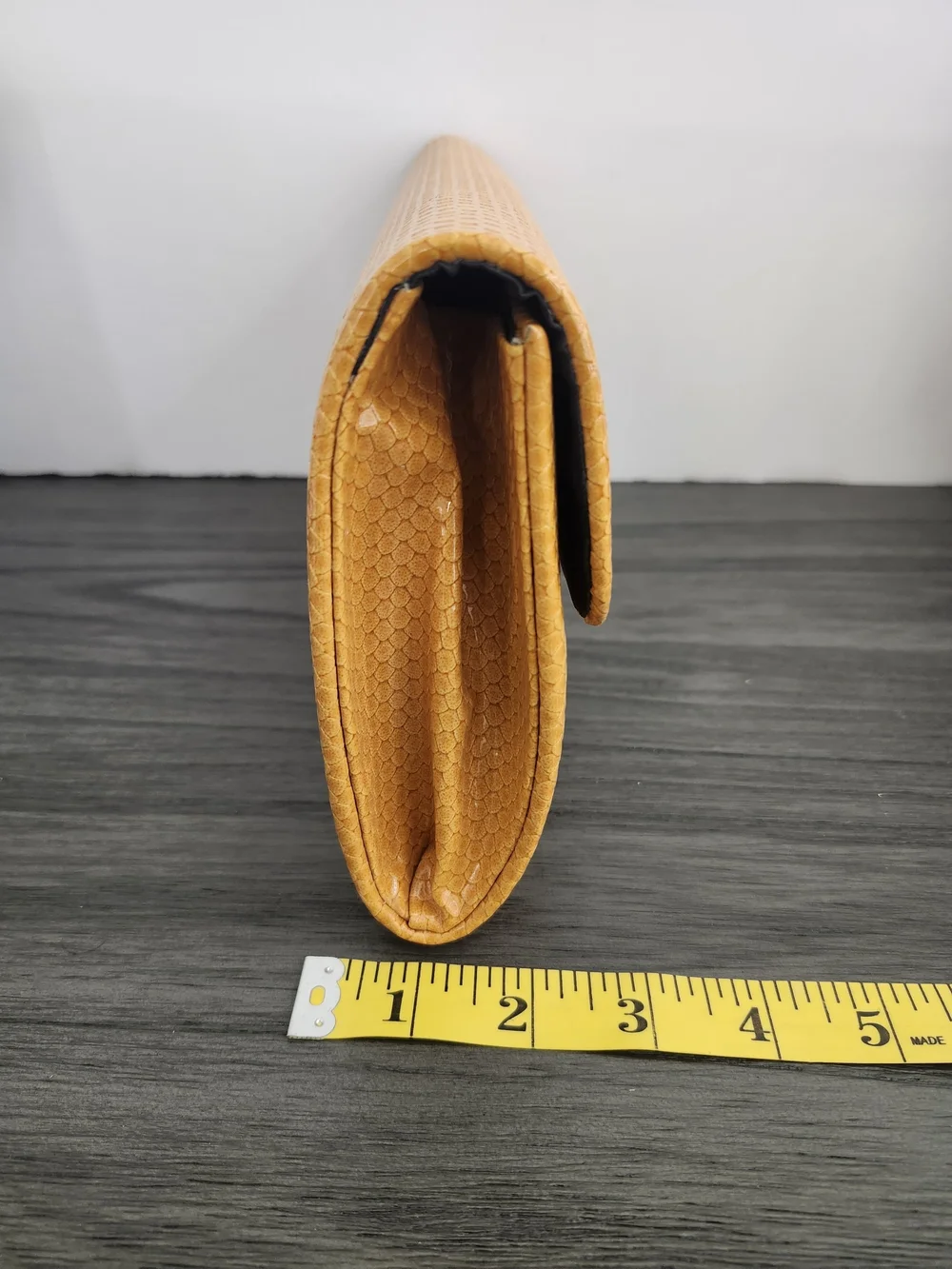 Classic Mustard Yellow Textured Wallet - Women's Clutch